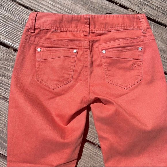 American Rag Coral Tangerine Skinny Ankle Jeans Sz. 4 27” - Picture 5 of 9